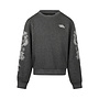 No Way Monday girls’ jumper, dark grey, embroidery