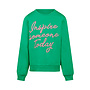No Way Monday meisjes sweater groen roze
