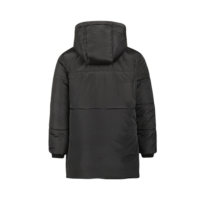 No Way Monday meisjes winterjas parka zwart waterafstotend