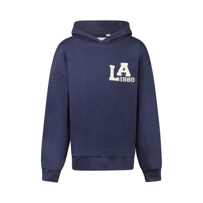 No Way Monday meisjes loose fit hoodie donkerblauw LA