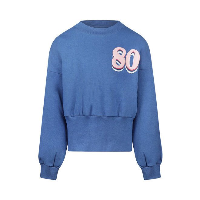 No Way Monday meisjes sweater blauw roze