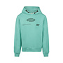 No Way Monday boys’ hoodie, mint green and dark grey