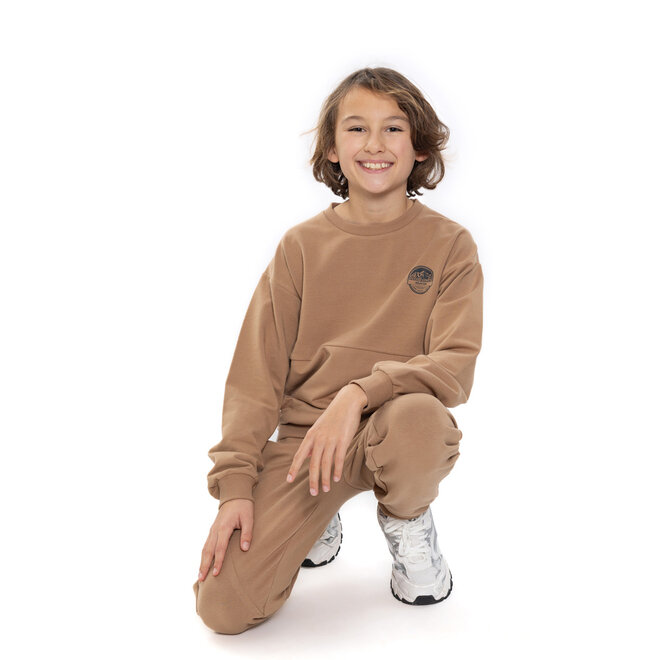 No Way Monday jongens joggingbroek camel
