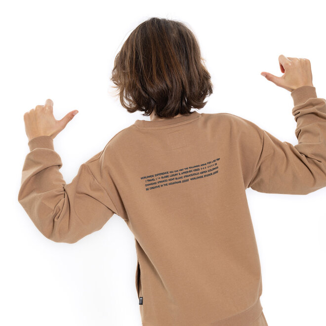 No Way Monday Jungen-Sweatshirt, kamel, Mountain