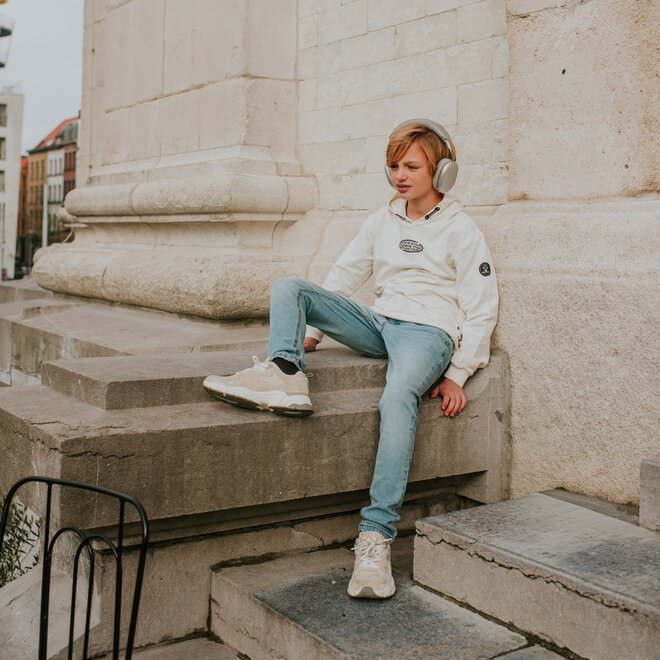 No Way Monday jongens hoodie off white mountain