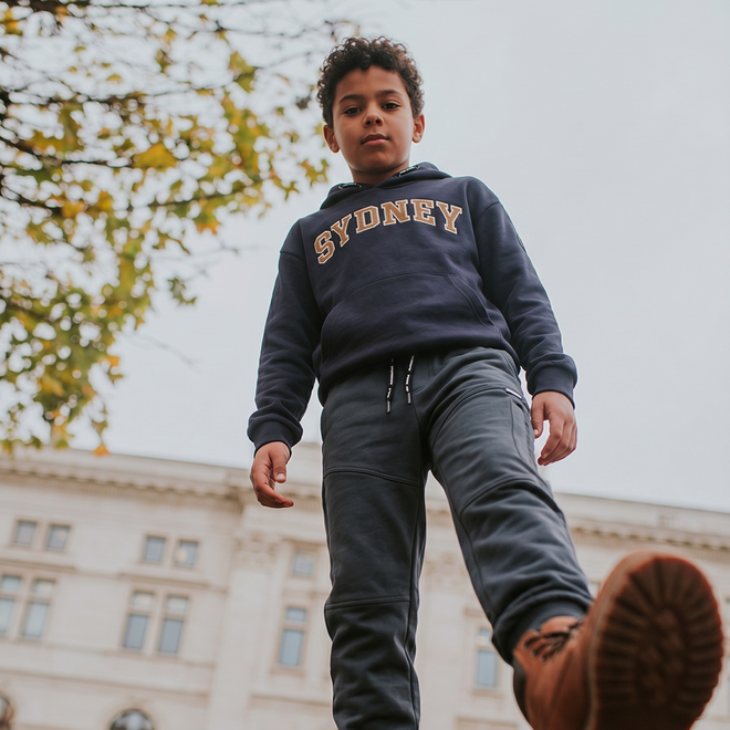 No Way Monday Jungen-Jogginghose, Loose Fit, dunkelblau