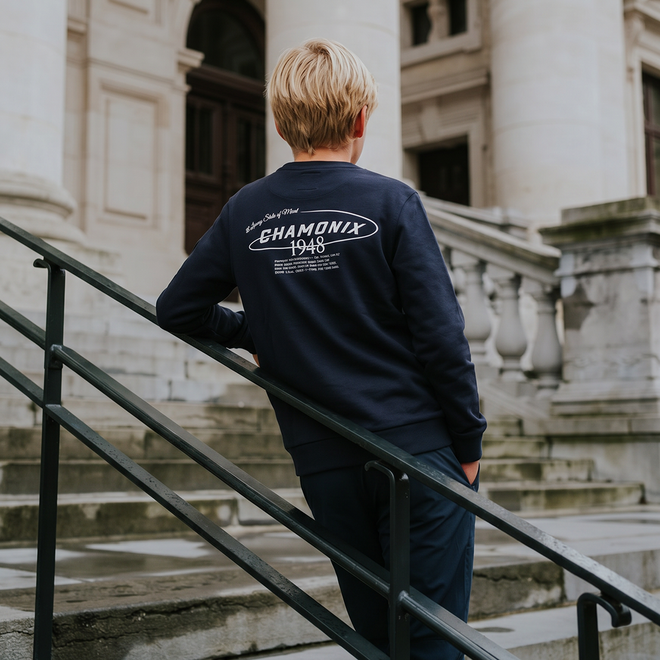 No Way Monday Jungen-Jogginghose, Loose Fit, dunkelblau