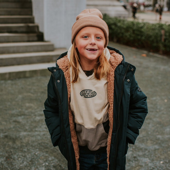 No Way Monday Jungen-Winterjacke, dunkelgrau, wasserabweisend