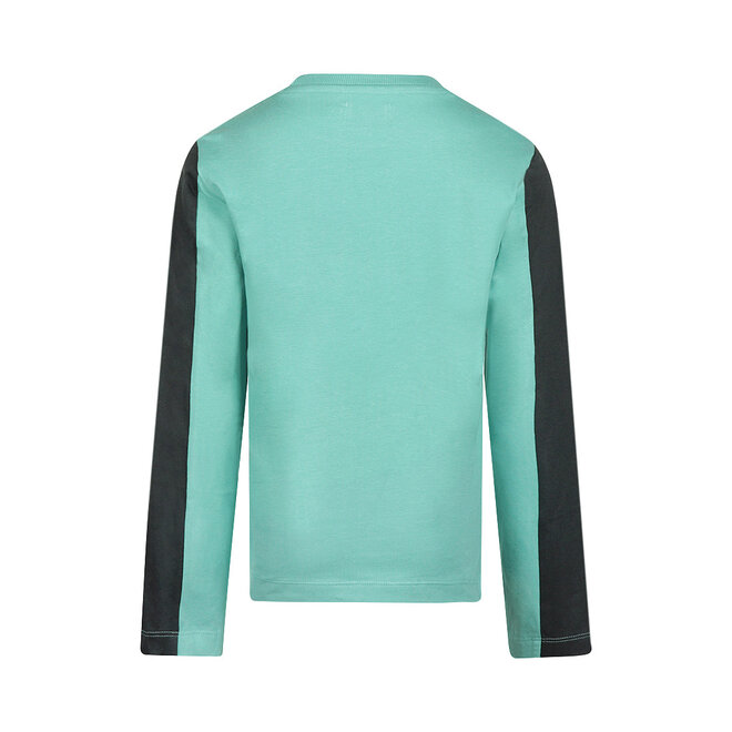 No Way Monday Jungen-Langarmshirt mintgrün dunkelgrau