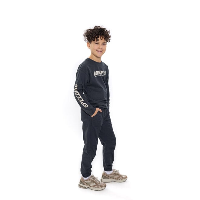 No Way Monday Jungenhose dunkelgrau Loose Fit