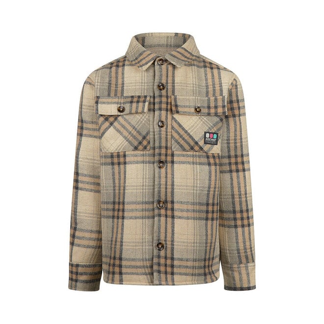 No Way Monday boys’ shirt, shacket, checked, beige