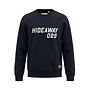 No Way Monday jongens sweater donkerblauw witte tekst