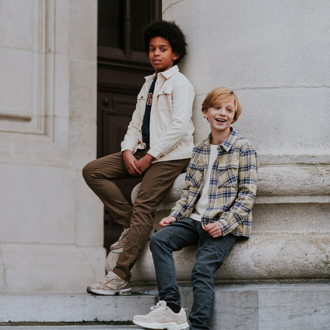 No Way Monday Jungen-Jeans Tapered Fit grau