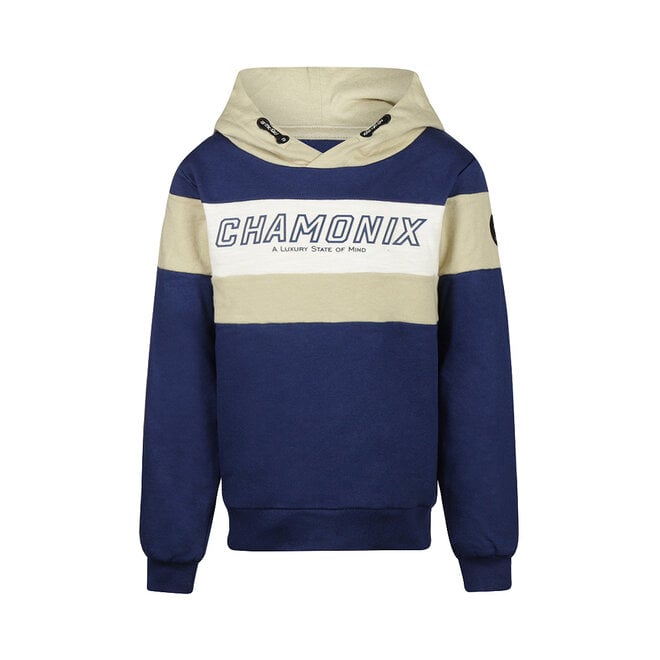 No Way Monday Jungen-Hoodie blau, sandfarben, weiß
