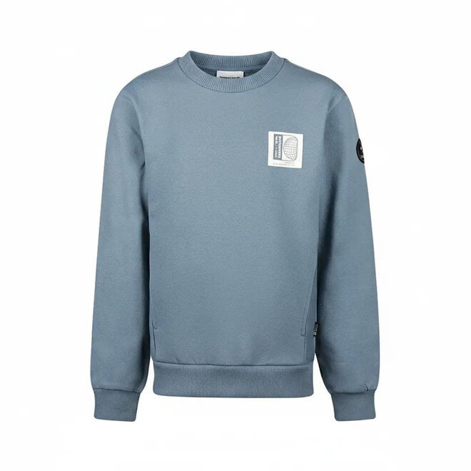 No Way Monday Jungen-Sweatshirt graublau mit Print