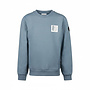 No Way Monday jongens sweater grijsblauw print