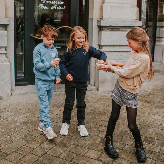 No Way Monday boys’ jogging bottoms, grey-blue