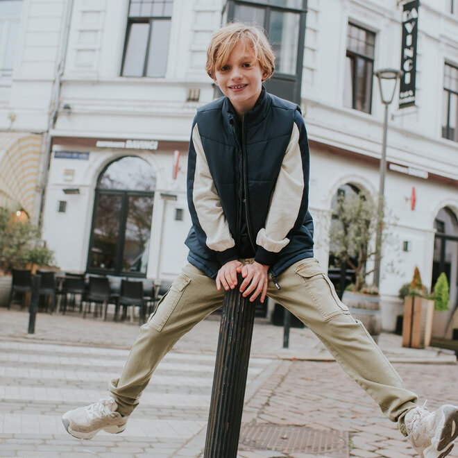 No Way Monday boys’ body warmer, dark blue