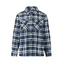 No Way Monday jongens overhemd shacket geruit blauw