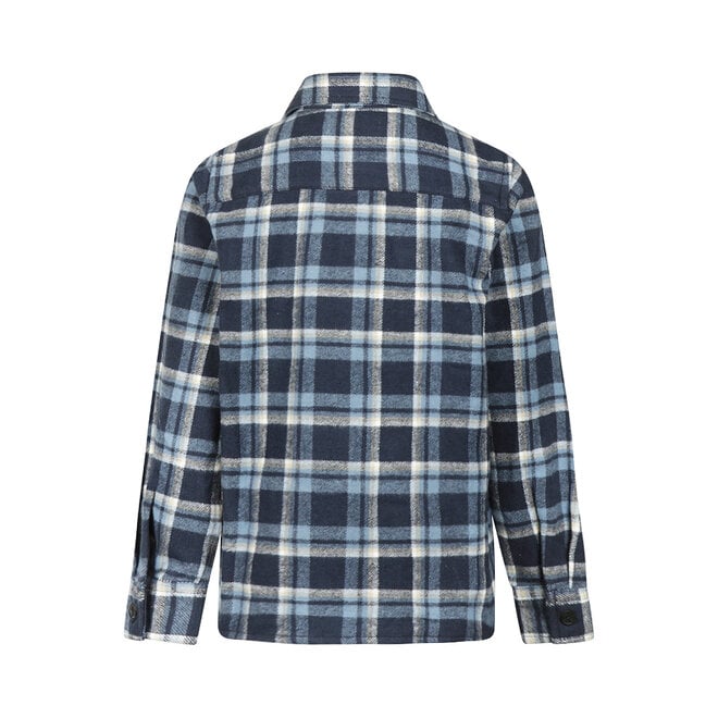 No Way Monday boys’ checked shacket, blue