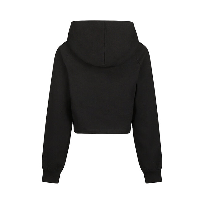 No Way Monday girls’ black boxy-fit hoodie