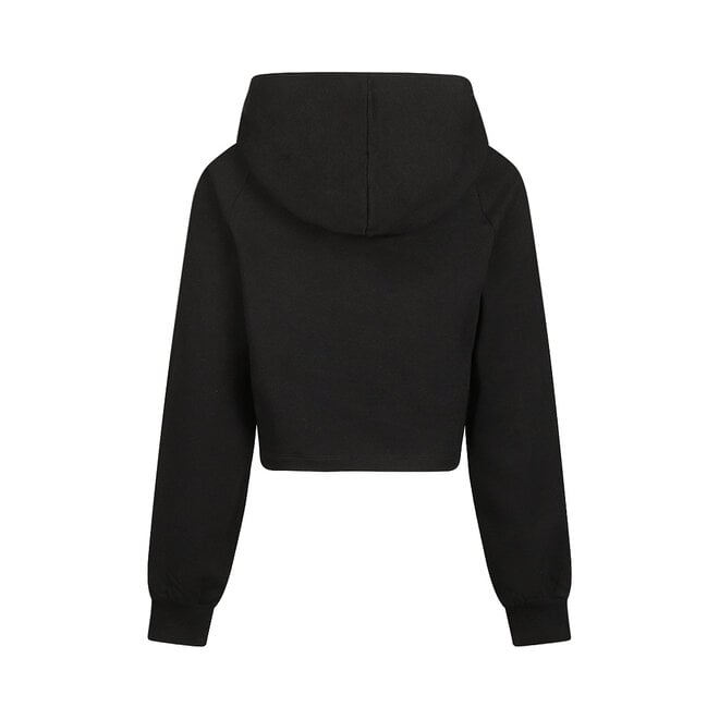 No Way Monday meisjes hoodie zwart boxy fit