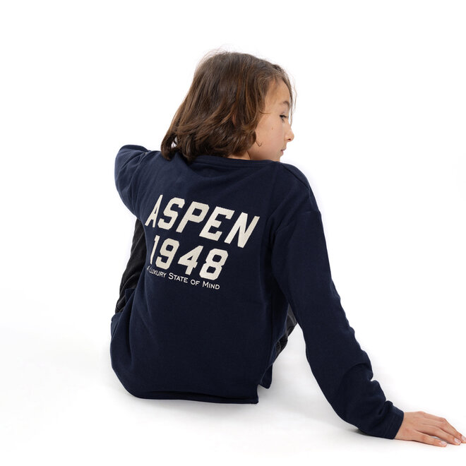 No Way Monday jongens longsleeve navy