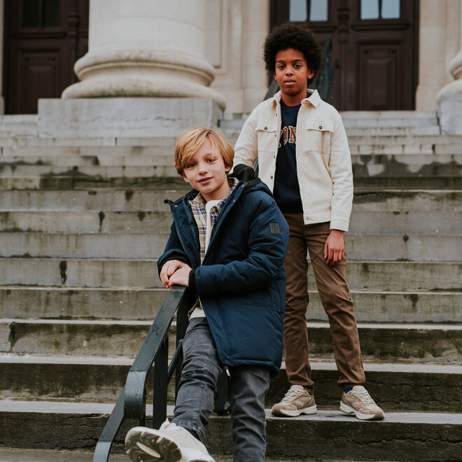 No Way Monday boys’ winter coat, dark blue, water-repellent