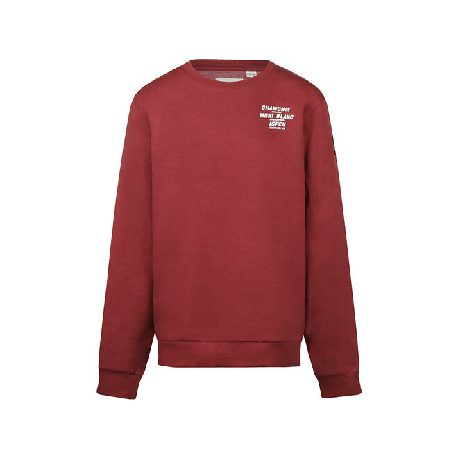 No Way Monday boys’ jumper, reddish-brown with graphics