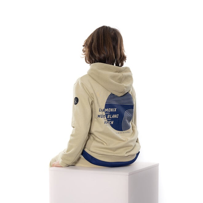No Way Monday jongens hoodie groen rib-details