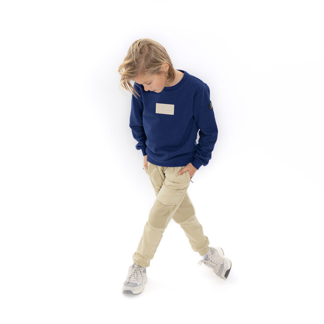No Way Monday boys’ jogging bottoms, green ribbed pockets