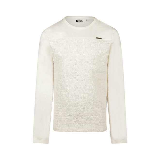 No Way Monday girls’ long-sleeved top, off-white smock