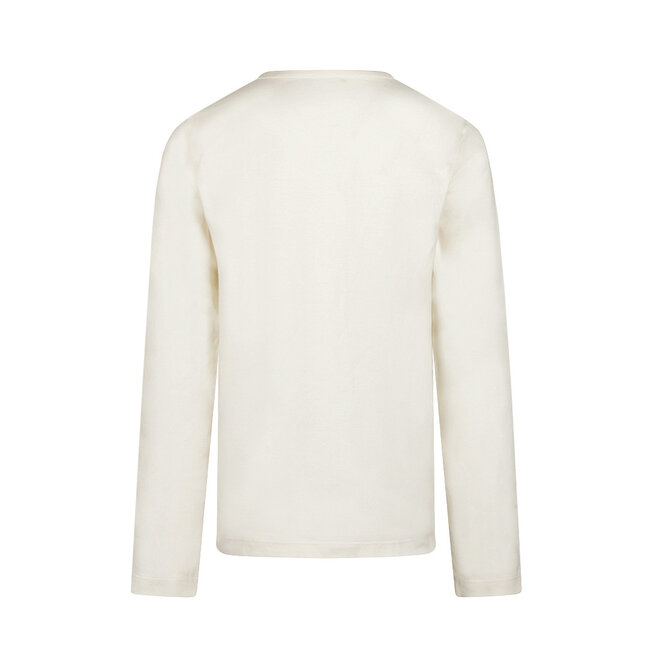 No Way Monday meisjes longsleeve off white smock