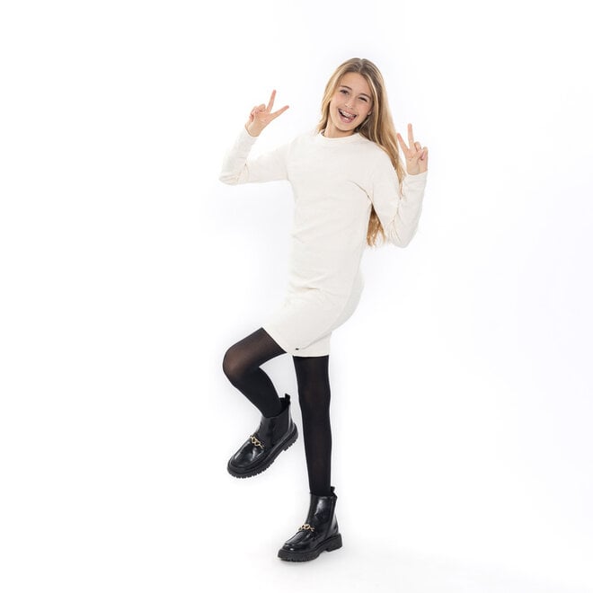 No Way Monday meisjes jurk off white bloemen