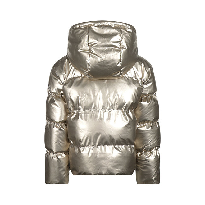 No Way Monday girls’ winter coat, gold metallic