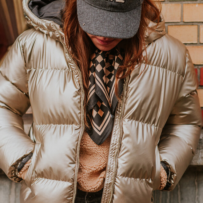 No Way Monday Mädchen-Winterjacke, goldmetallic