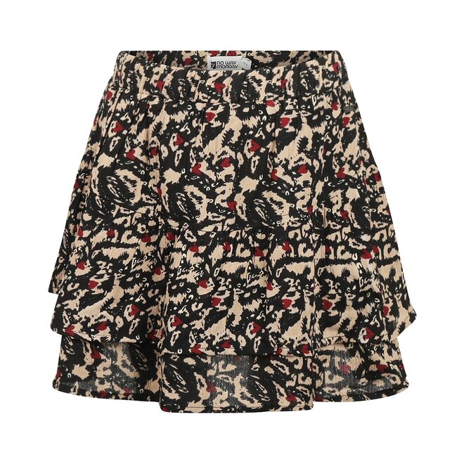 No Way Monday Mädchen-Skort, schwarz, beige, rot
