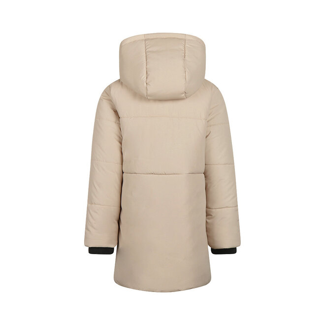 No Way Monday meisjes winterjas parka beige waterafstotend