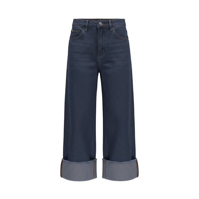 No Way Monday meisjes jeans wide leg blauw