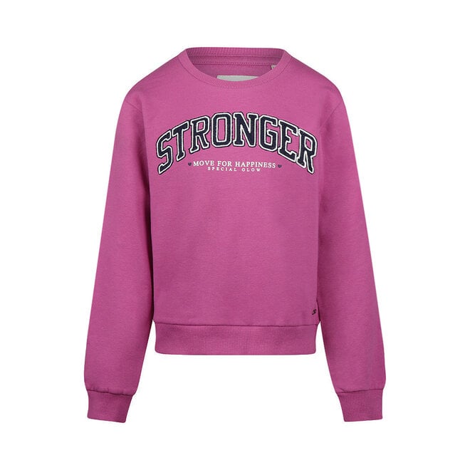No Way Monday girls’ ‘Stronger’ jumper, pink