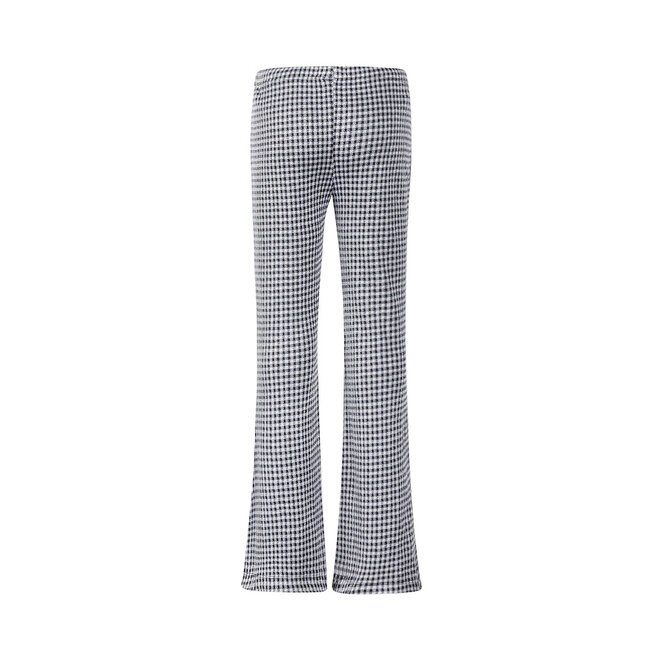 No Way Monday meisjes flared tregging donkerblauw geruit