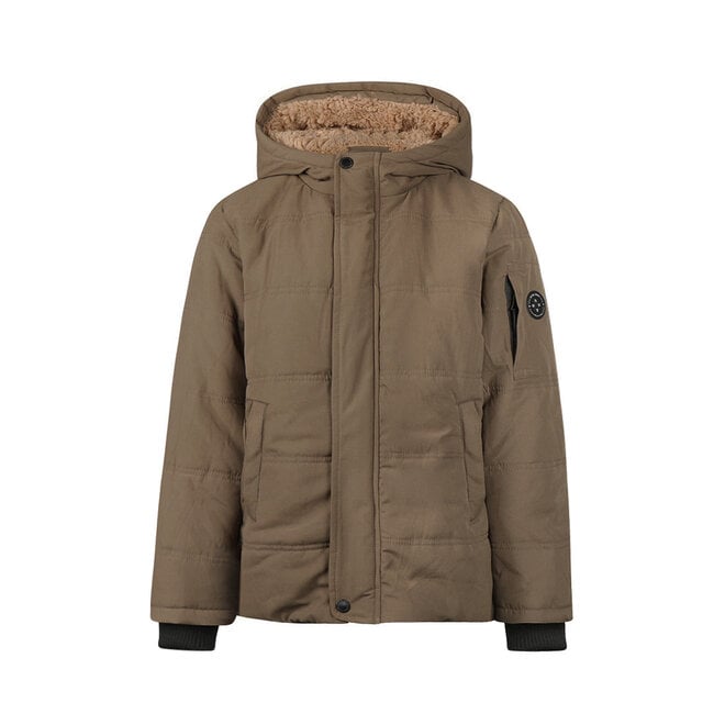 No Way Monday Jungen-Winterjacke, braun, Parka, wasserabweisend