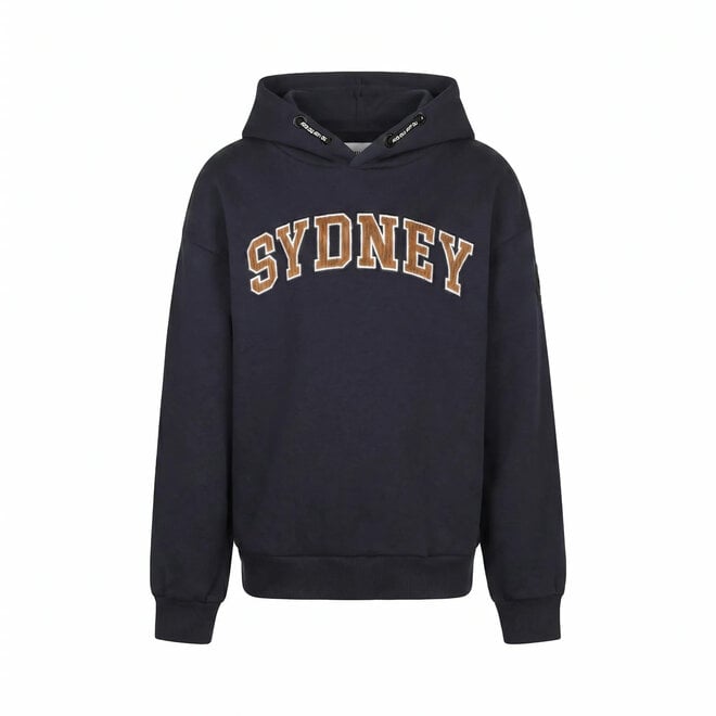 No Way Monday Jungen-Hoodie, locker geschnitten, marineblau, Sydney