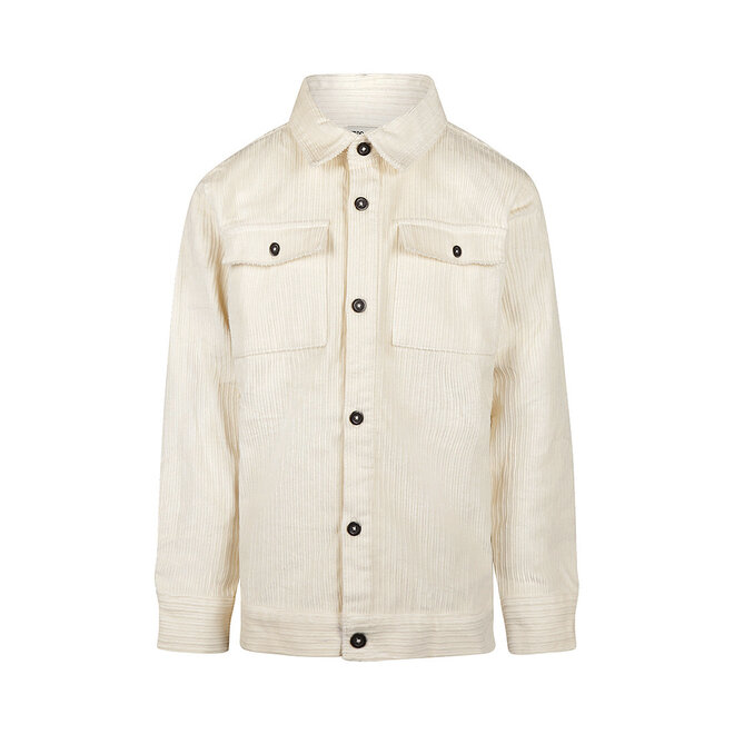 No Way Monday jongens overhemd off white corduroy