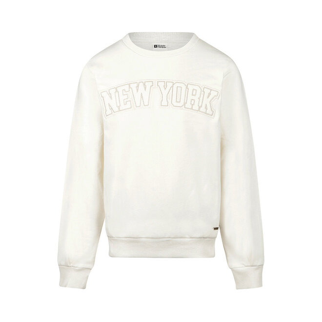 No Way Monday Mädchen-Sweater, cremefarben, „New York“