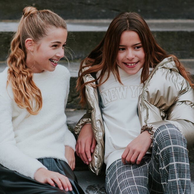 No Way Monday meisjes sweater off white New York