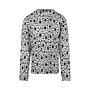 No Way Monday girls’ long-sleeved top, black floral
