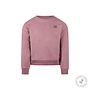 Meisjes sweater dropped shoulder oudroze bio cotton