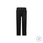Meisjes joggingbroek wide leg zwart bio cotton