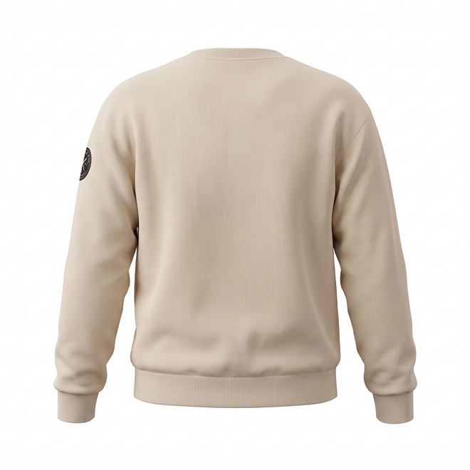 No Way Monday Jungen-Sweatshirt beige mit Grafikdruck